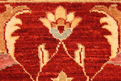 Pishavar Red Hand Knotted 66 X 80 Area Rug 250-28483 Image 11