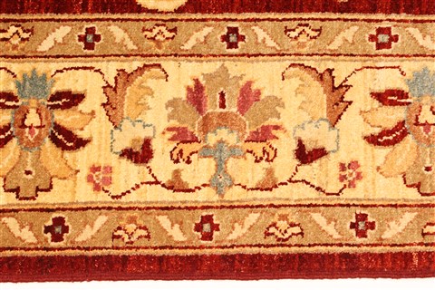 Pishavar Red Hand Knotted 66 X 80 Area Rug 250-28483 Image 3