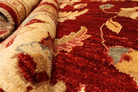 Pishavar Red Hand Knotted 66 X 80 Area Rug 250-28483 Image 7