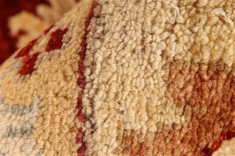 Pishavar Beige Hand Knotted 65 X 81 Area Rug 250-28484 Image 10