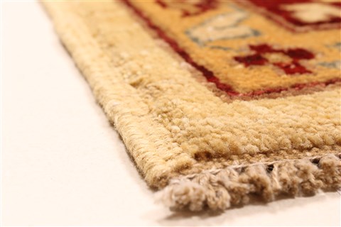 Pishavar Beige Hand Knotted 65 X 81 Area Rug 250-28484 Image 13