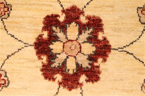 Pishavar Beige Square Hand Knotted 67 X 80 Area Rug 250-28485 Image 2