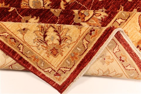 Pishavar Beige Square Hand Knotted 67 X 82 Area Rug 250-28486 Image 11