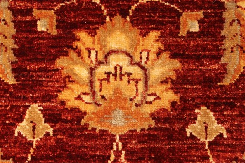 Pishavar Beige Square Hand Knotted 67 X 82 Area Rug 250-28486 Image 3