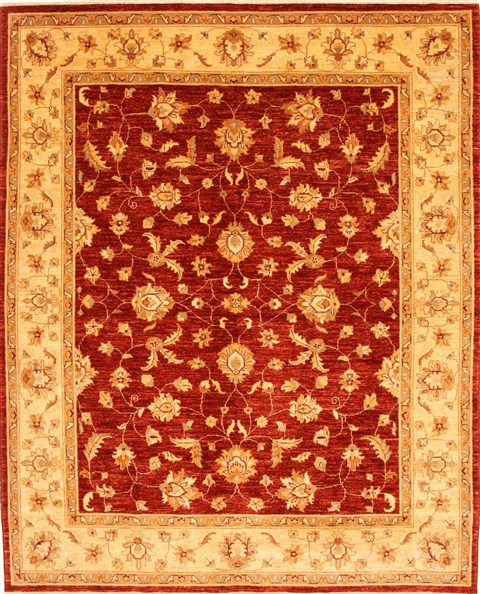 Pishavar Beige Square Hand Knotted 67 X 82 Area Rug 250-28486 Image 0