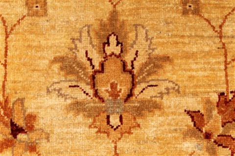 Pishavar Beige Square Hand Knotted 70 X 79 Area Rug 250-28487 Image 11