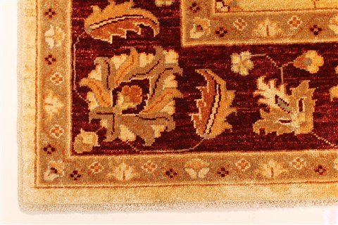 Pishavar Beige Square Hand Knotted 70 X 79 Area Rug 250-28487 Image 1