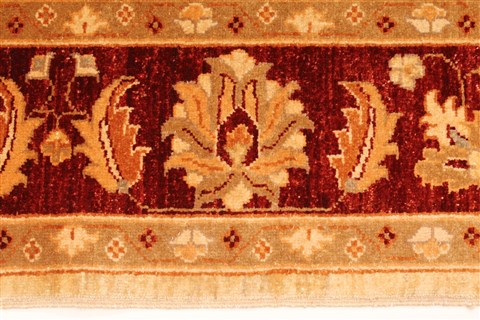 Pishavar Beige Square Hand Knotted 70 X 79 Area Rug 250-28487 Image 3