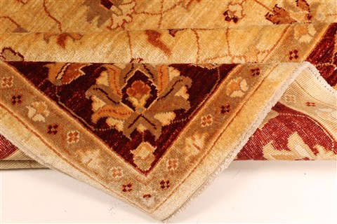 Pishavar Beige Square Hand Knotted 70 X 79 Area Rug 250-28487 Image 6