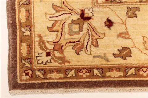 Pishavar Beige Square Hand Knotted 68 X 80 Area Rug 250-28488 Image 1