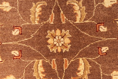 Pishavar Beige Square Hand Knotted 68 X 80 Area Rug 250-28488 Image 2