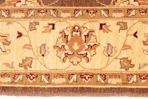 Pishavar Beige Square Hand Knotted 68 X 80 Area Rug 250-28488 Image 3