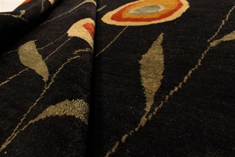 Modern Beige Hand Knotted 57 X 80 Area Rug 250-28489 Image 6