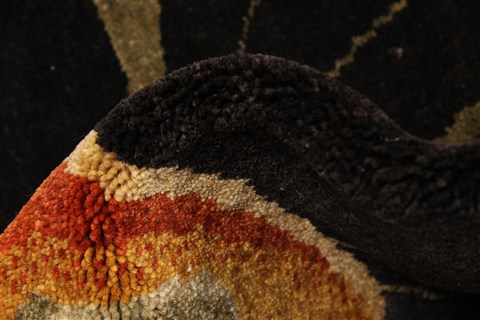 Modern Beige Hand Knotted 57 X 80 Area Rug 250-28489 Image 9