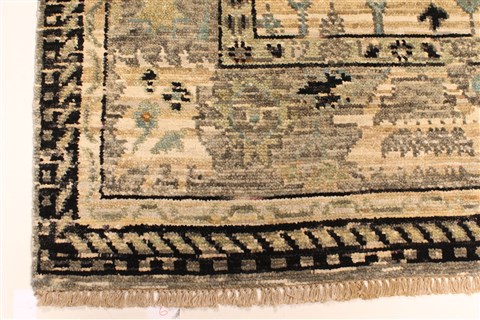 Modern Grey Hand Knotted 61 X 90 Area Rug 250-28490 Image 1