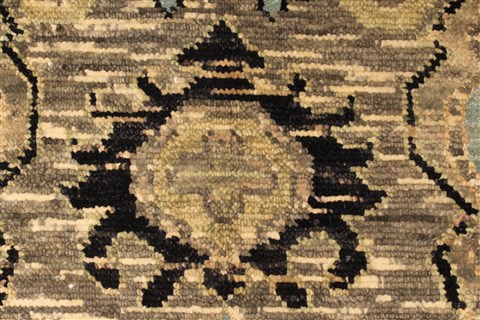 Modern Grey Hand Knotted 61 X 90 Area Rug 250-28490 Image 3