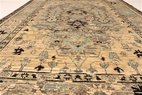 Modern Grey Hand Knotted 61 X 90 Area Rug 250-28490 Image 5