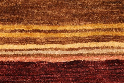 Gabbeh Brown Hand Knotted 59 X 83 Area Rug 250-28492 Image 2