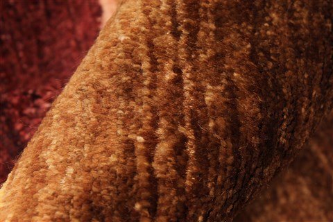Gabbeh Brown Hand Knotted 59 X 83 Area Rug 250-28492 Image 9