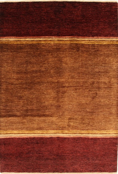 Gabbeh Brown Hand Knotted 59 X 83 Area Rug 250-28492 Image 0
