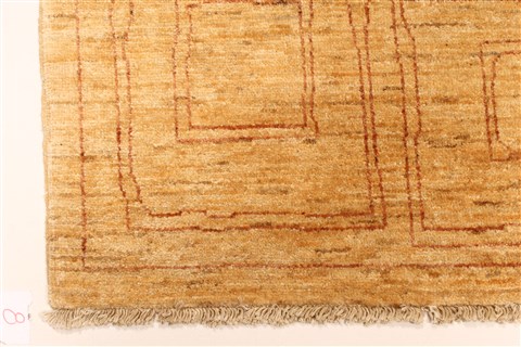 Modern Beige Hand Knotted 56 X 83 Area Rug 250-28493 Image 1