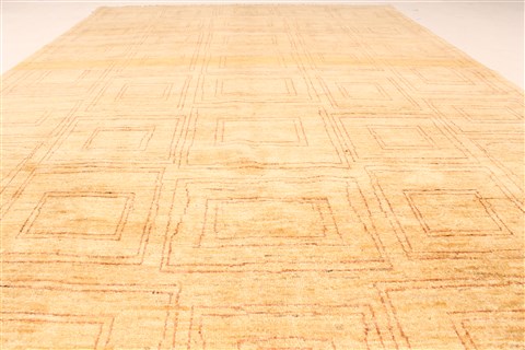 Modern Beige Hand Knotted 56 X 83 Area Rug 250-28493 Image 3