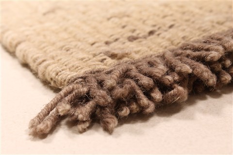 Modern Beige Hand Knotted 60 X 90 Area Rug 250-28494 Image 10