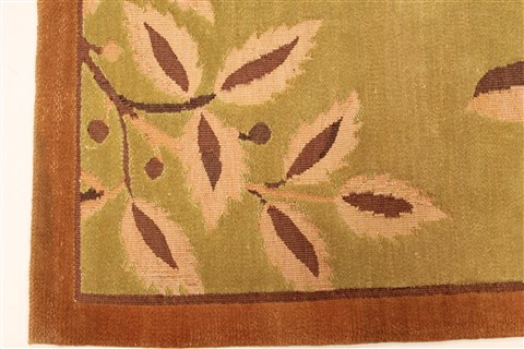 Modern Brown Hand Knotted 60 X 90 Area Rug 250-28496 Image 1