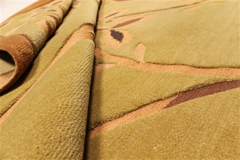 Modern Brown Hand Knotted 60 X 90 Area Rug 250-28496 Image 6