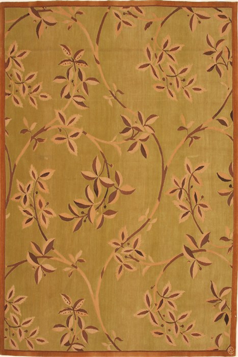 Modern Brown Hand Knotted 60 X 90 Area Rug 250-28496 Image 0