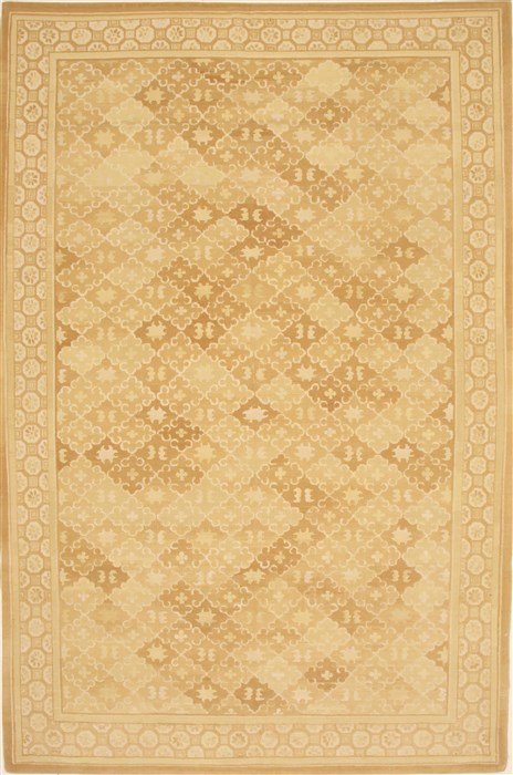 Modern Beige Hand Knotted 60 X 90 Area Rug 250-28498 Image 0