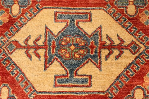 Kazak Red Hand Knotted 39 X 54 Area Rug 250-28499 Image 2
