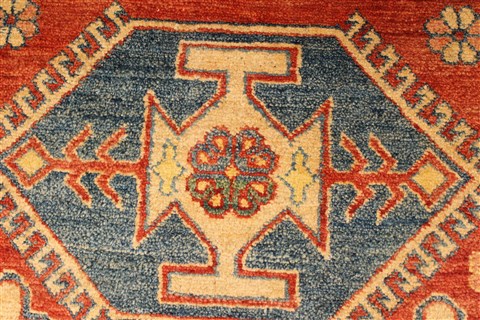Kazak Red Hand Knotted 39 X 54 Area Rug 250-28499 Image 3