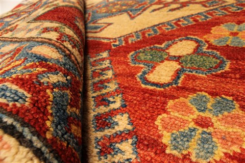 Kazak Red Hand Knotted 39 X 54 Area Rug 250-28499 Image 8