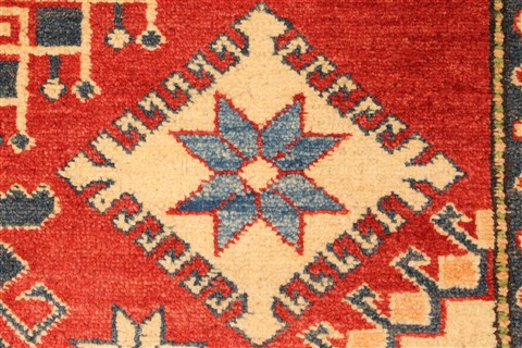 Kazak Red Hand Knotted 42 X 53 Area Rug 250-28500 Image 10