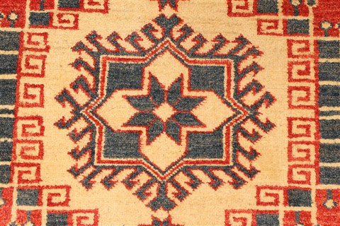 Kazak Red Hand Knotted 42 X 53 Area Rug 250-28500 Image 2