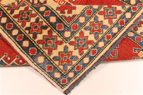 Kazak Red Hand Knotted 42 X 53 Area Rug 250-28500 Image 6