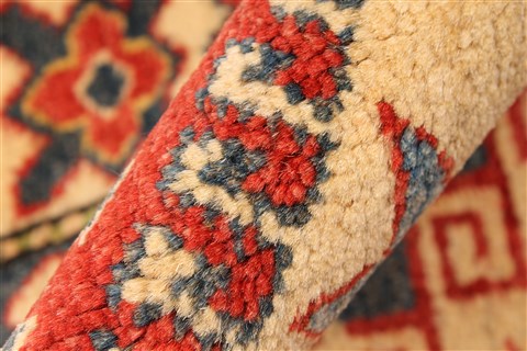 Kazak Red Hand Knotted 42 X 53 Area Rug 250-28500 Image 8
