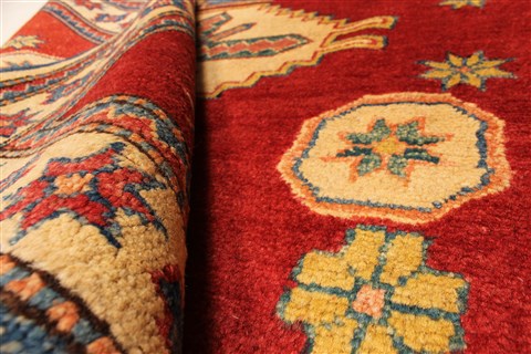 Kazak Red Hand Knotted 40 X 49 Area Rug 250-28501 Image 8