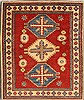 Kazak Red Hand Knotted 40 X 49 Area Rug 250-28501 Thumb 0