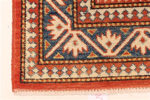 Kazak Red Hand Knotted 38 X 53 Area Rug 250-28502 Image 1