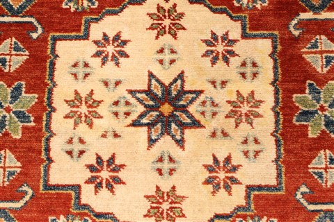 Kazak Red Hand Knotted 38 X 53 Area Rug 250-28502 Image 2