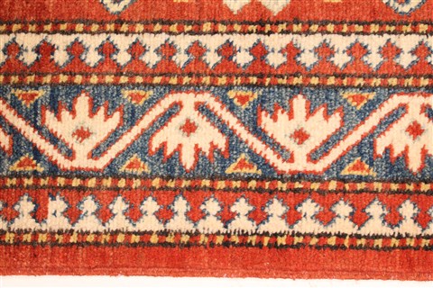 Kazak Red Hand Knotted 38 X 53 Area Rug 250-28502 Image 3