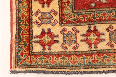 Kazak Red Hand Knotted 40 X 510 Area Rug 250-28503 Image 1