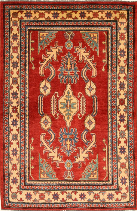 Kazak Red Hand Knotted 39 X 58  Area Rug 250-28504 Image 0