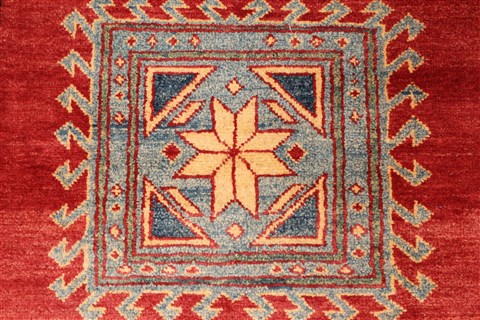 Kazak Red Hand Knotted 311 X 52 Area Rug 250-28507 Image 2