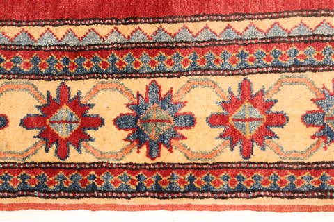 Kazak Red Hand Knotted 311 X 52 Area Rug 250-28507 Image 4