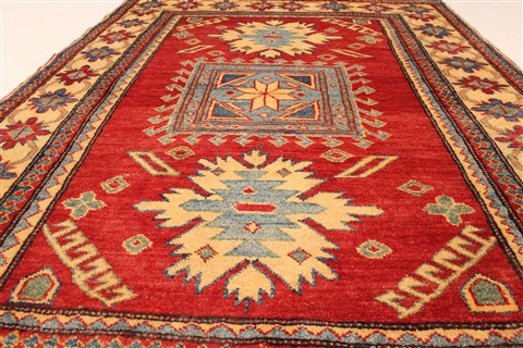 Kazak Red Hand Knotted 311 X 52 Area Rug 250-28507 Image 5