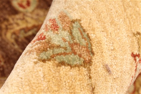 Pishavar Beige Hand Knotted 120 X 1410 Area Rug 250-28509 Image 10