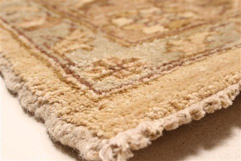 Pishavar Beige Hand Knotted 120 X 1410 Area Rug 250-28509 Image 13